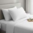 2 Pack Luxury Hotel Pillows Hypoallergenic Hollowfibre Soft Medium Support for Comfortable Sleep