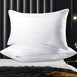 2 Pack Luxury Hotel Pillows Hypoallergenic Hollowfibre Soft Medium Support for Comfortable Sleep