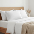 2 Pack Luxury Hotel Pillows Hypoallergenic Hollowfibre Soft Medium Support for Comfortable Sleep