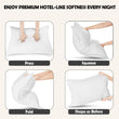2 Pack Luxury Hotel Pillows Hypoallergenic Hollowfibre Soft Medium Support for Comfortable Sleep