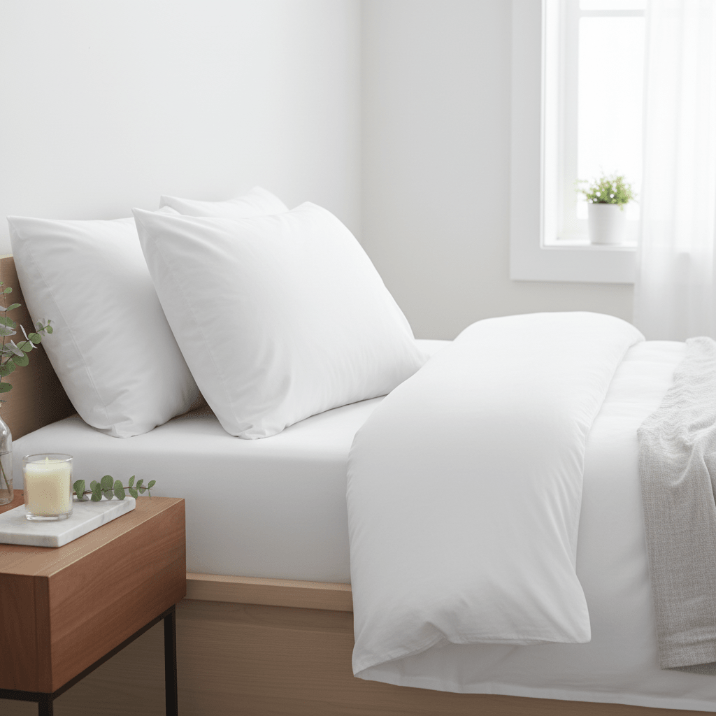 2 Pack Super Bounce Back Pillows Luxury Premium Fibre Filling for Superior Comfort and Support
