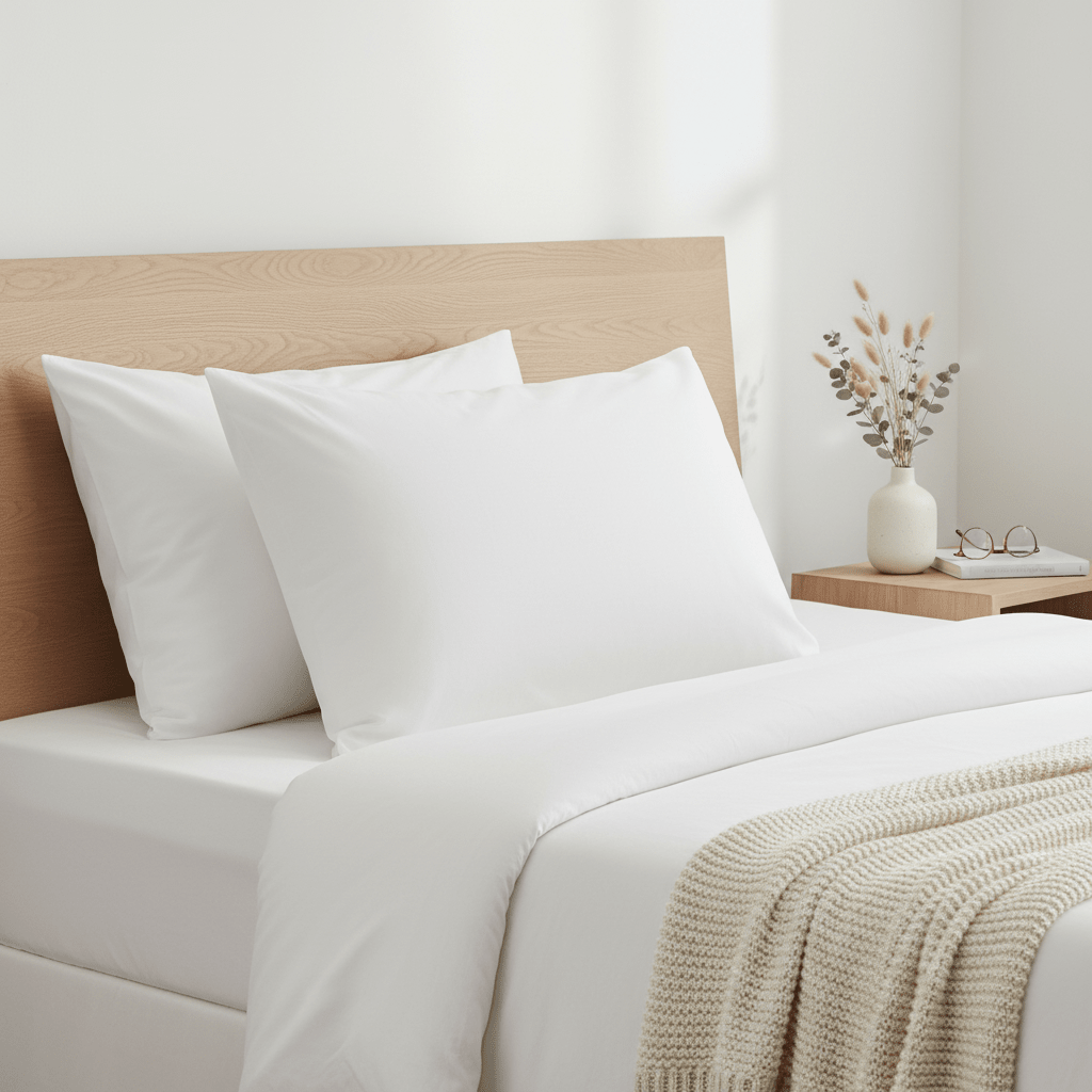 2 Pack Super Bounce Back Pillows Luxury Premium Fibre Filling for Superior Comfort and Support