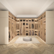 2. Varela walk-in wardrobe with glass doors