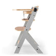 Kinderkraft Enock Wooden Highchair - Wooden Grey