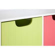 Isla Kids White 4 Coloured Boxes Storage Unit