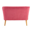 Mia 2 Seat Pink Velvet Kids Sofa