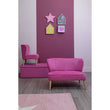 Mia 2 Seat Pink Velvet Kids Sofa
