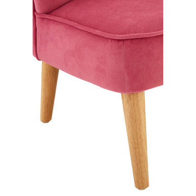 Mia 2 Seat Pink Velvet Kids Sofa