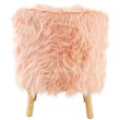 Kids Pink Faux Fur Chair