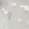 Live Vida Hot Air Balloons Wall Stickers A4 - Neutral