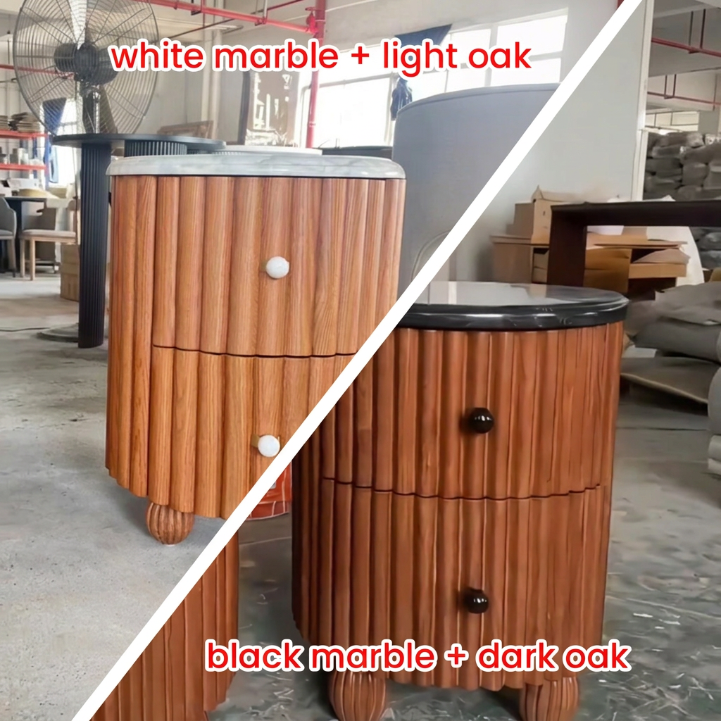 3. Ava Luxe original marble and wood finish comparison
