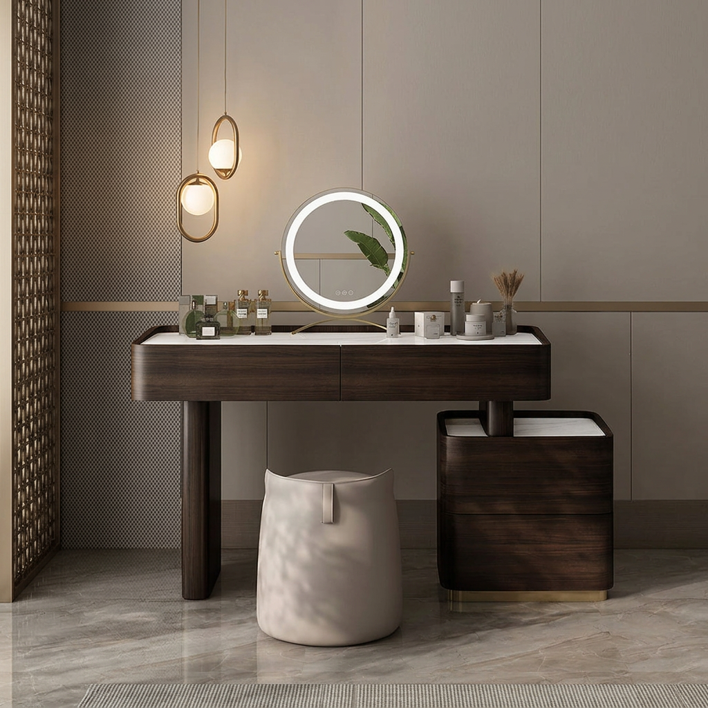 3. Harding dressing table viewed from the front in a styled room