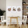3 Pictures on Wall Autumn Paris Eiffel Tower & Louvre Travel Art wall art | 