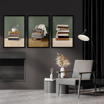 Bohemian Books & Reading Nook wall art displayed on a wall in a styled room — view 2