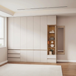 3. Tiwari wardrobe with illuminated side cabinet in a bedroom