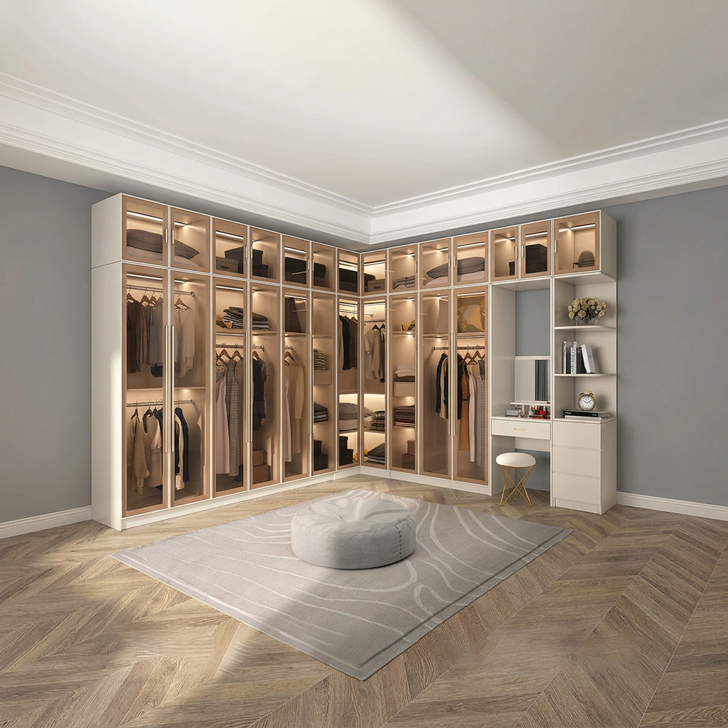 3. Varela corner wardrobe with dressing table