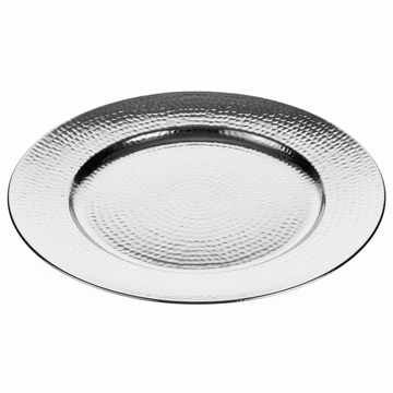 33cm Dia Silver Finish Charger Plate