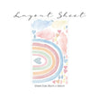 Live Vida Rainbow & Raindrops Wall Stickers
