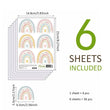 36 Pcs Rainbow Vinyl Decorative Wall Stickers