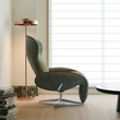 4. Abt green swivel recliner side view