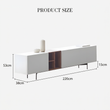 4. Acacia white TV stand dimensions