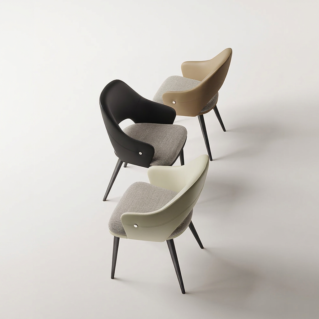 4. Bianchi dining chairs viewed from above
