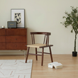 4. Eenoch brown dining chair beside a sideboard