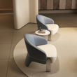 4. Pappas blue-grey leather armchairs viewed from above