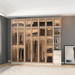 4. Varela glass wardrobe angled bedroom view
