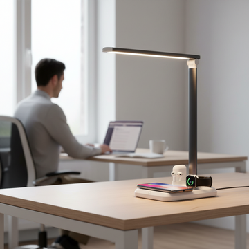 4 in 1 LED Desk Lamp Light  Wireless Charger