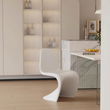5. Aimee white dining chair beside a kitchen island