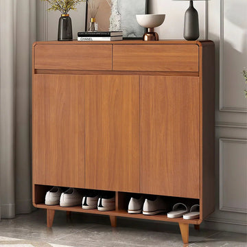 5 - Tier Enryway Cabinet Shoe Cabinet with Two Small Drawers Four Tiers