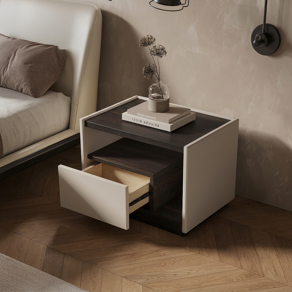 5. Zoe bedside table with an open drawer