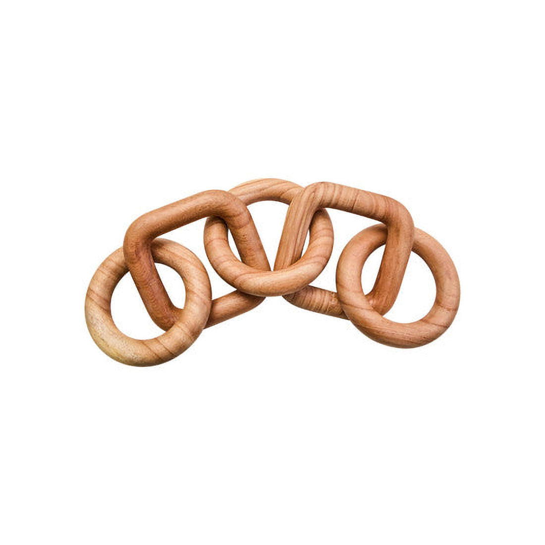 Cato 5 Link Natural Wood Chain Sculpture
