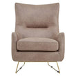 Henry Light Brown Faux Leather Armchair