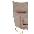 Henry Light Brown Faux Leather Armchair