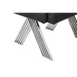 Piermount Black Fabric Dining Chair with Arms
