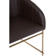 Delta Brown Leather Effect Dining Chair