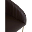 Delta Brown Leather Effect Dining Chair