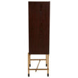 Delta Walnut Wood Veneer Drinks Cabinet