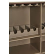 Delta Walnut Wood Veneer Drinks Cabinet