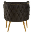 Manhattan Black Fabric Tub Chair
