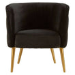 Manhattan Black Fabric Tub Chair