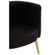 Manhattan Black Fabric Tub Chair