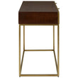 Kempton Grey Shagreen Effect and Walnut Veneer Console Table