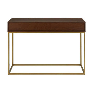 Kempton Grey Shagreen Effect and Walnut Veneer Console Table