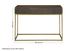 Kempton Grey Shagreen Effect and Walnut Veneer Console Table