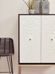 Dumas Black and White 2 Door Cabinet