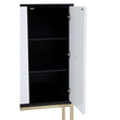 Dumas Black and White 2 Door Cabinet