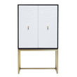 Dumas Black and White 2 Door Cabinet